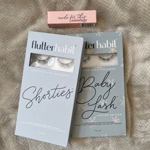 FLUTTERHABIT Shorties & Baby Lash Sets + ADHESIVE